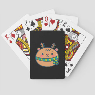 Cute Christmas Deer Festive Classic Design  Playing Cards