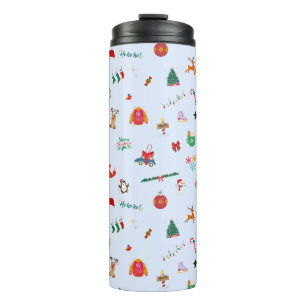 Cute Christmas details travel winter  Thermal Tumbler