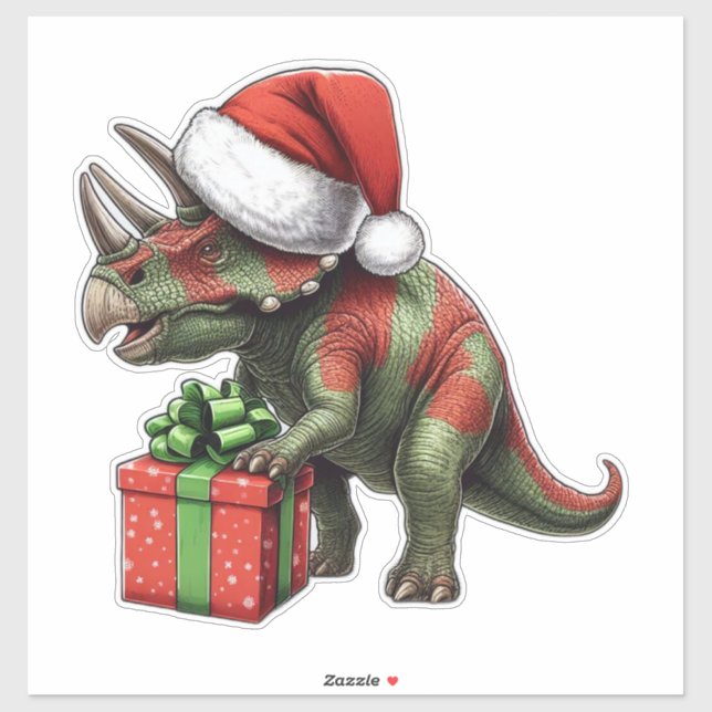 Cute Christmas Dinosaur (Sheet)