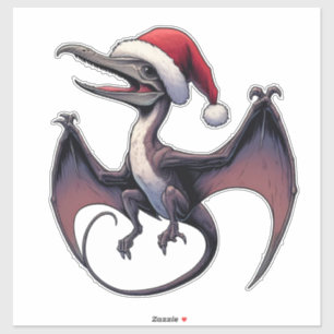 Cute Christmas Dinosaur with Candy Cane