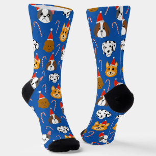 Cute Christmas Dog Patterned Socks