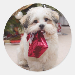 Cute Christmas Dog Stickers