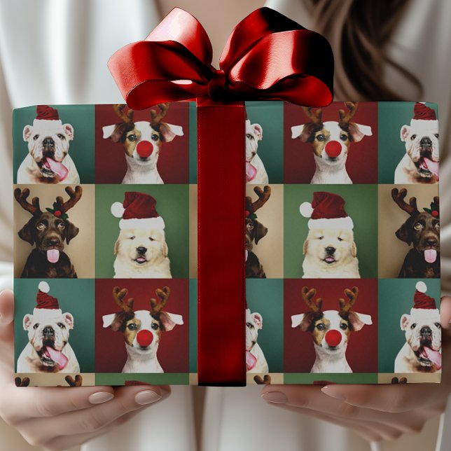Cute Christmas Dogs Holiday Wrapping Paper (Creator Uploaded)