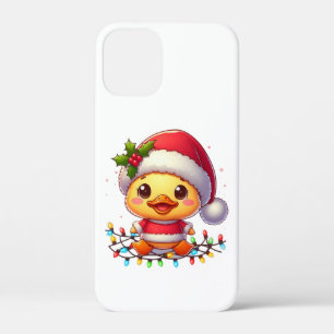 Cute Christmas Duck Cartoon Santa-68362 iPhone 12 Mini Case