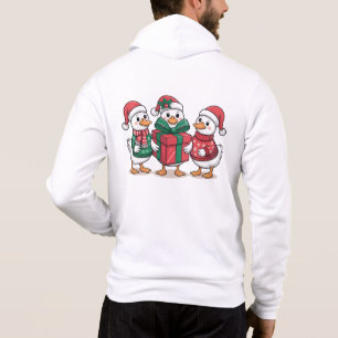 Cute Christmas Ducks Cartoon Art-68105 Hoodie
