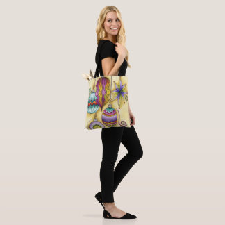 Cute Christmas, Elegant and Fancy Glass Ornaments Tote Bag