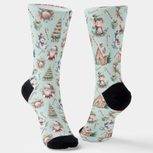 Cute Christmas Elements Socks