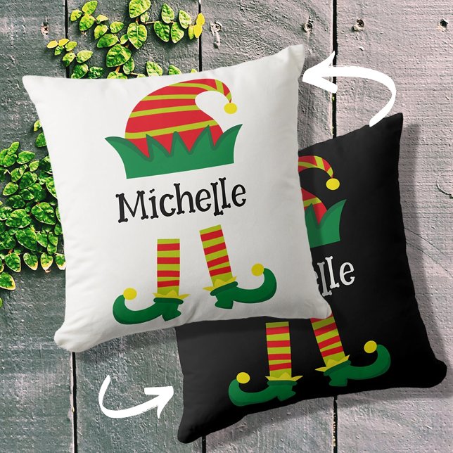 Cute Christmas Elf Cap & Legs Custom  Cushion (Creator Uploaded)