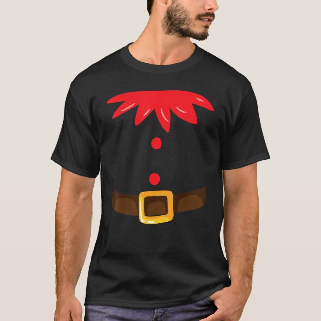 Cute Christmas Elf Costume T-Shirt (Front)
