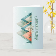 Cute christmas elf gift card