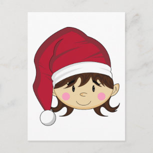 Cute Christmas Elf Postcard