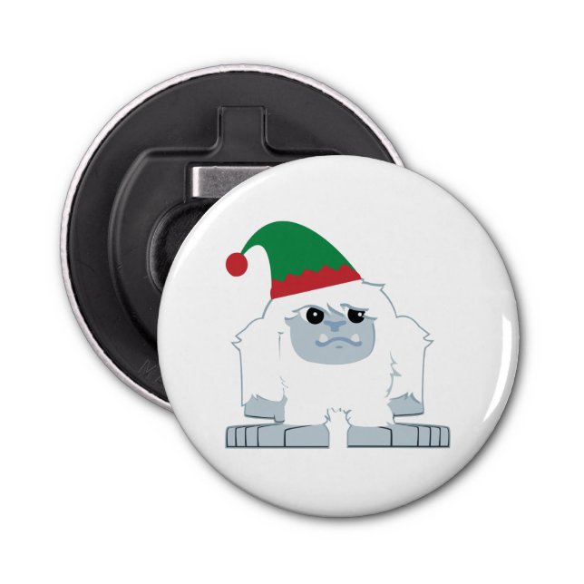 Cute Christmas Elf Yeti Bottle Opener (Front)