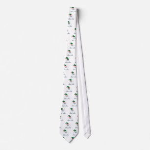Cute Christmas Elf Yeti Tie