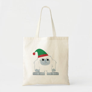 Cute Christmas Elf Yeti Tote Bag
