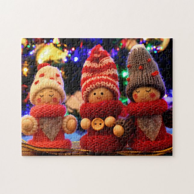 Cute Christmas Elves  Jigsaw Puzzle (Horizontal)