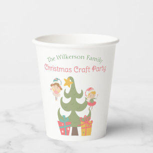 Cute Christmas Fairies Paper Cups