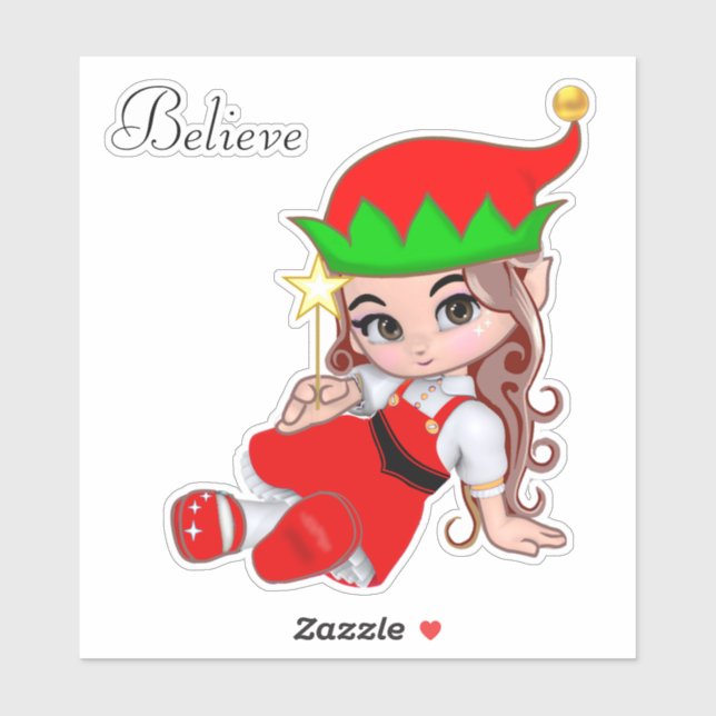 Cute Christmas Fairy Elf (Sheet)