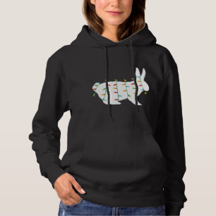 Cute Christmas for Animal Lover Christmas Lights R Hoodie
