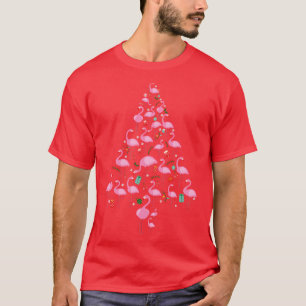 Cute Christmas For Flamingo Lovers T-Shirt