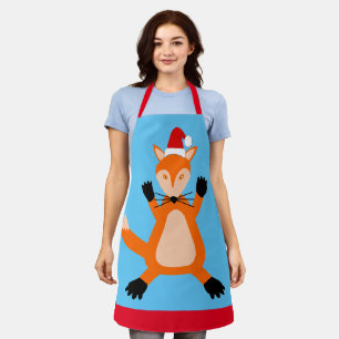 Cute Christmas Fox Apron