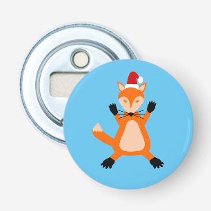 Cute Christmas Fox Bottle Opener