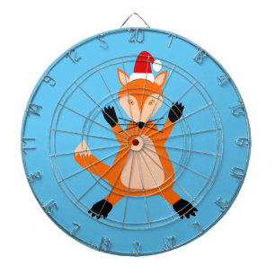 Cute Christmas Fox Dartboard