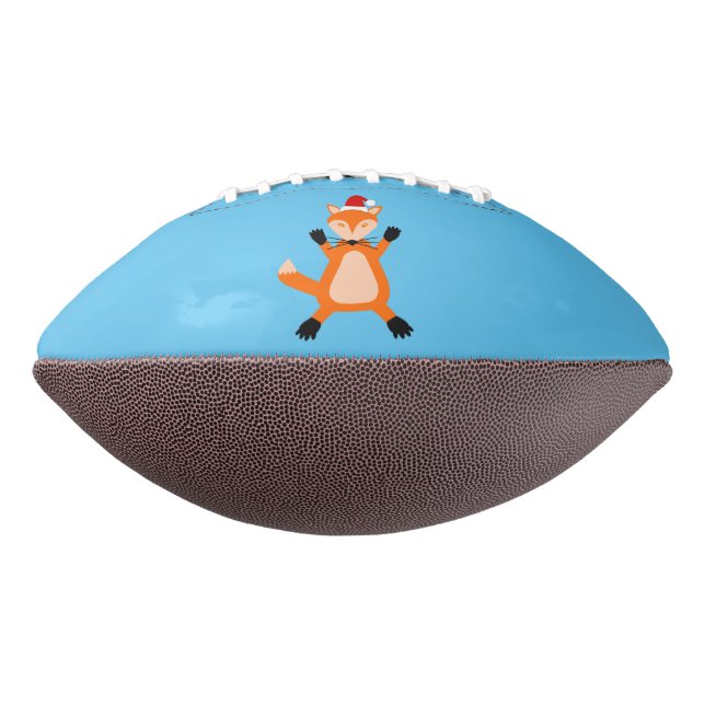 Cute Christmas Fox Football (Rotated 270)
