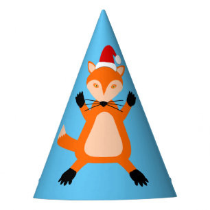 Cute Christmas Fox Party Hat