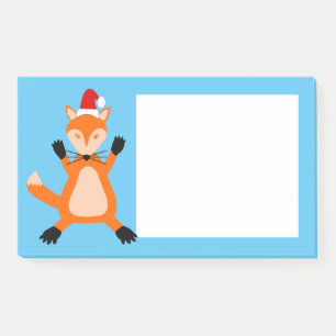 Cute Christmas Fox Post-it Notes