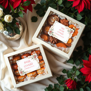 Cute Christmas Frame For Cookies Exchange Party