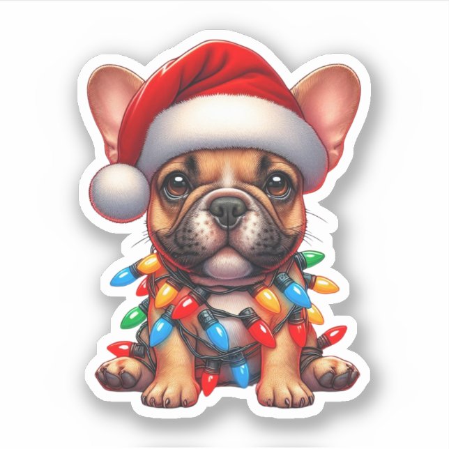 Cute Christmas French Bulldog  (Front)