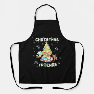 Cute Christmas Friends Apron