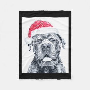 Cute Christmas Funny Cane Corso Long Sleeve Fleece Blanket