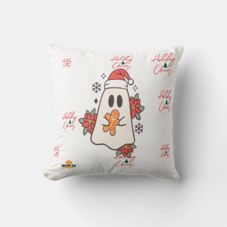 Cute Christmas Ghost Mug | Holiday Gingerbread & P Cushion