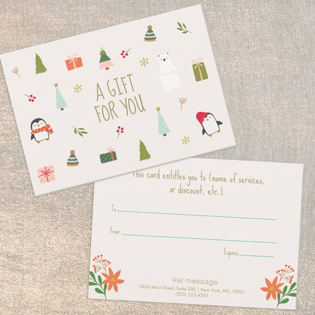 Cute Christmas Gift Certificate (Creator Uploaded)