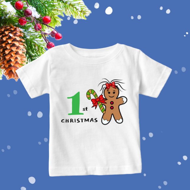 Cute Christmas gingerbread  Baby Bodysuit (Creator Uploaded)