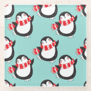 Cute Christmas Glass Coaster