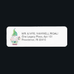 Cute Christmas Gnome Address Labels<br><div class="desc">This cute Christmas return address label features my original hand painted watercolor gnome on a crisp white background. Your return address details are set in a modern sans serif font. Personalise with your family name and street address in the template fields. To see more country holiday designs visit DoTellABelle on...</div>