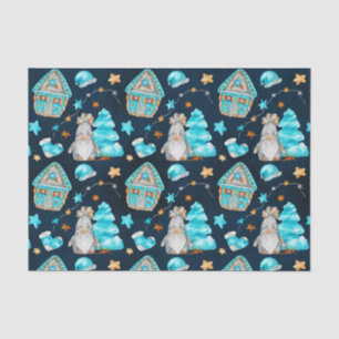 Cute Christmas Gnome and Decorations  Tissue Paper