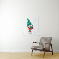 Cute Christmas Gnome with Christmas Ornaments
