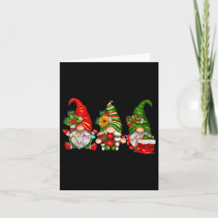 Cute Christmas Gnomes Family Matching Christmas 20 Card