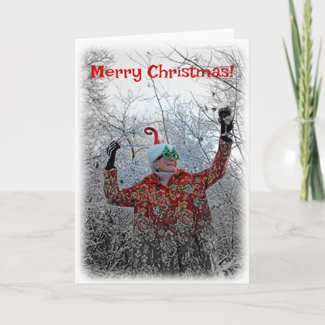 Cute Christmas Greeting Card (Front)