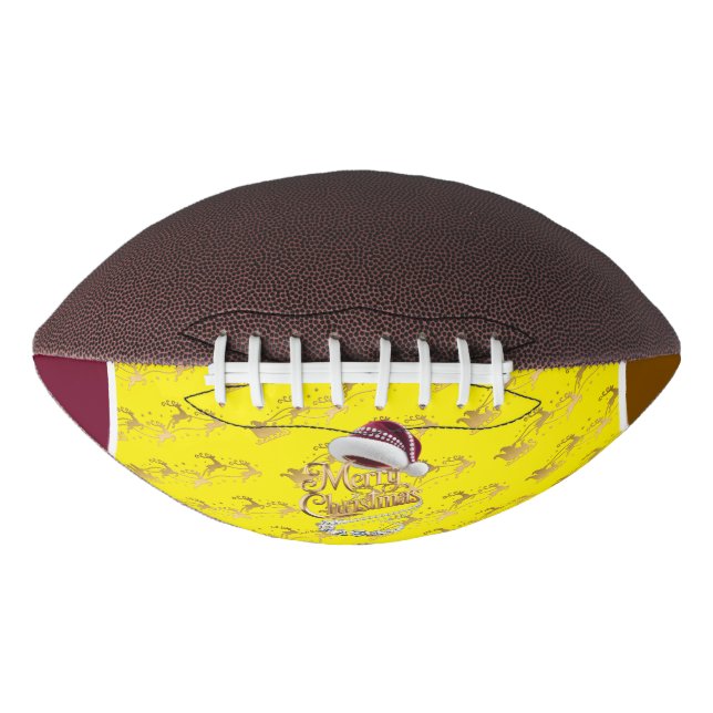 Cute Christmas hat Football (Front)