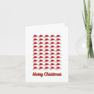 Cute christmas hats, Merry christmas Card