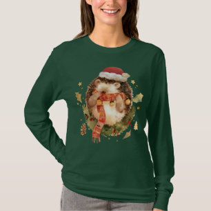 Cute Christmas Hedgehog T-Shirt