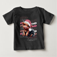 Cute Christmas Highland Cow Ballerina
