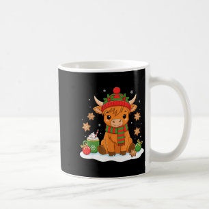 Cute Christmas Highland Cow Lover Xmas Women Farm Coffee Mug