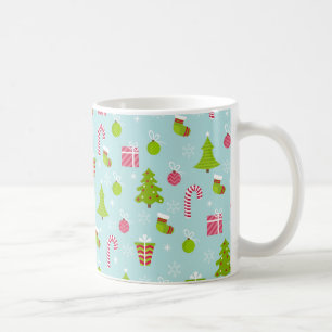 Cute Christmas Holiday Pattern Coffee Mug