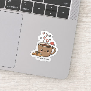 Cute Christmas Hot Cocoa Sticker 