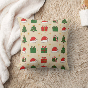 Cute Christmas icons Cushion